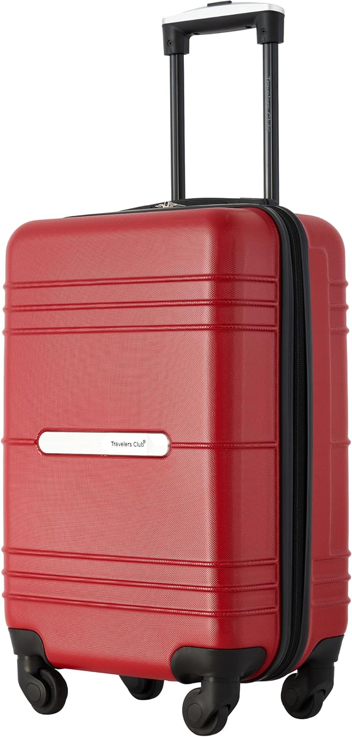 Travelers Club Equipaje de mano Richmond Spinner de 22", Rojo, Equi...