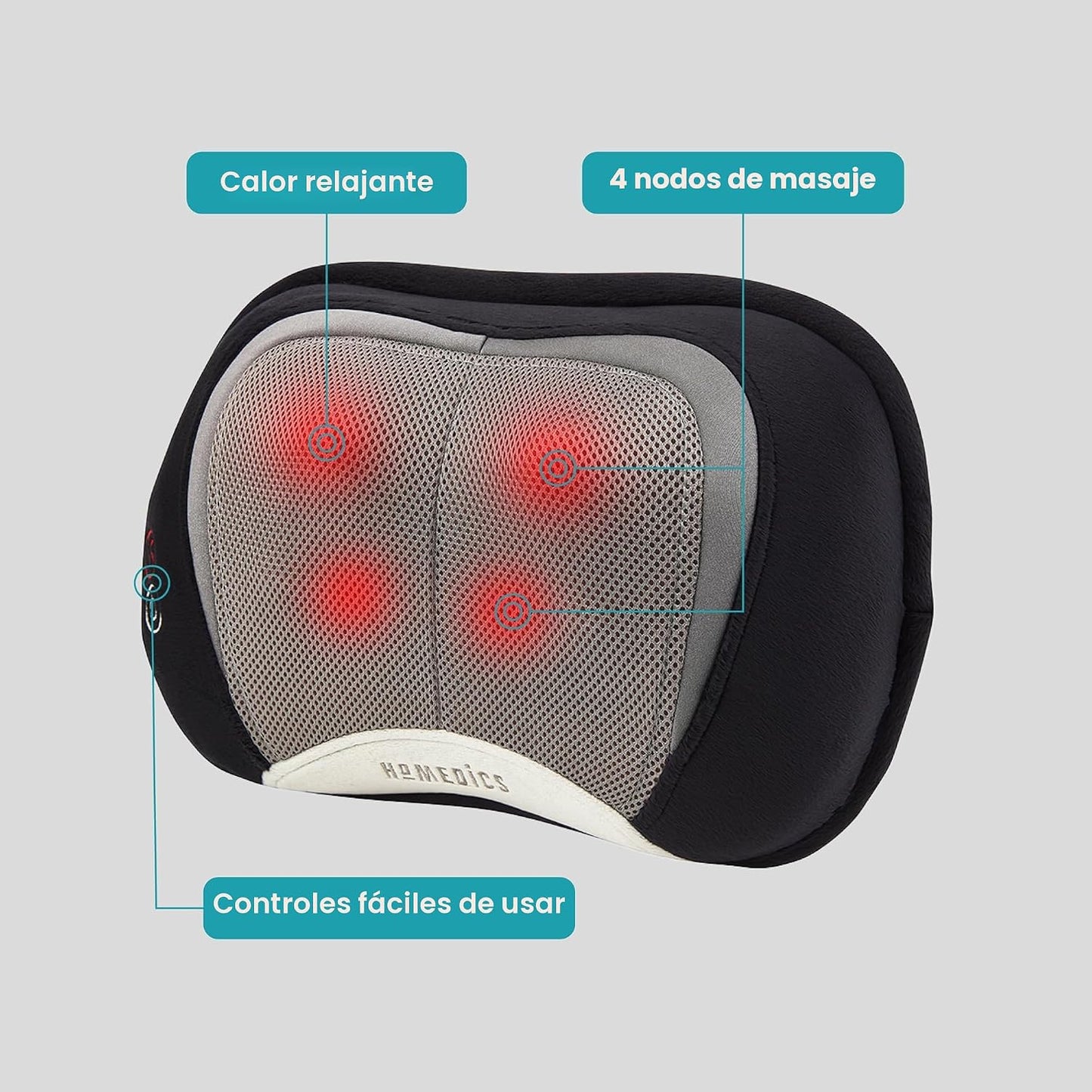 Homedics 3D Shiatsu Masajeador de cuerpo completo con vibración ter...