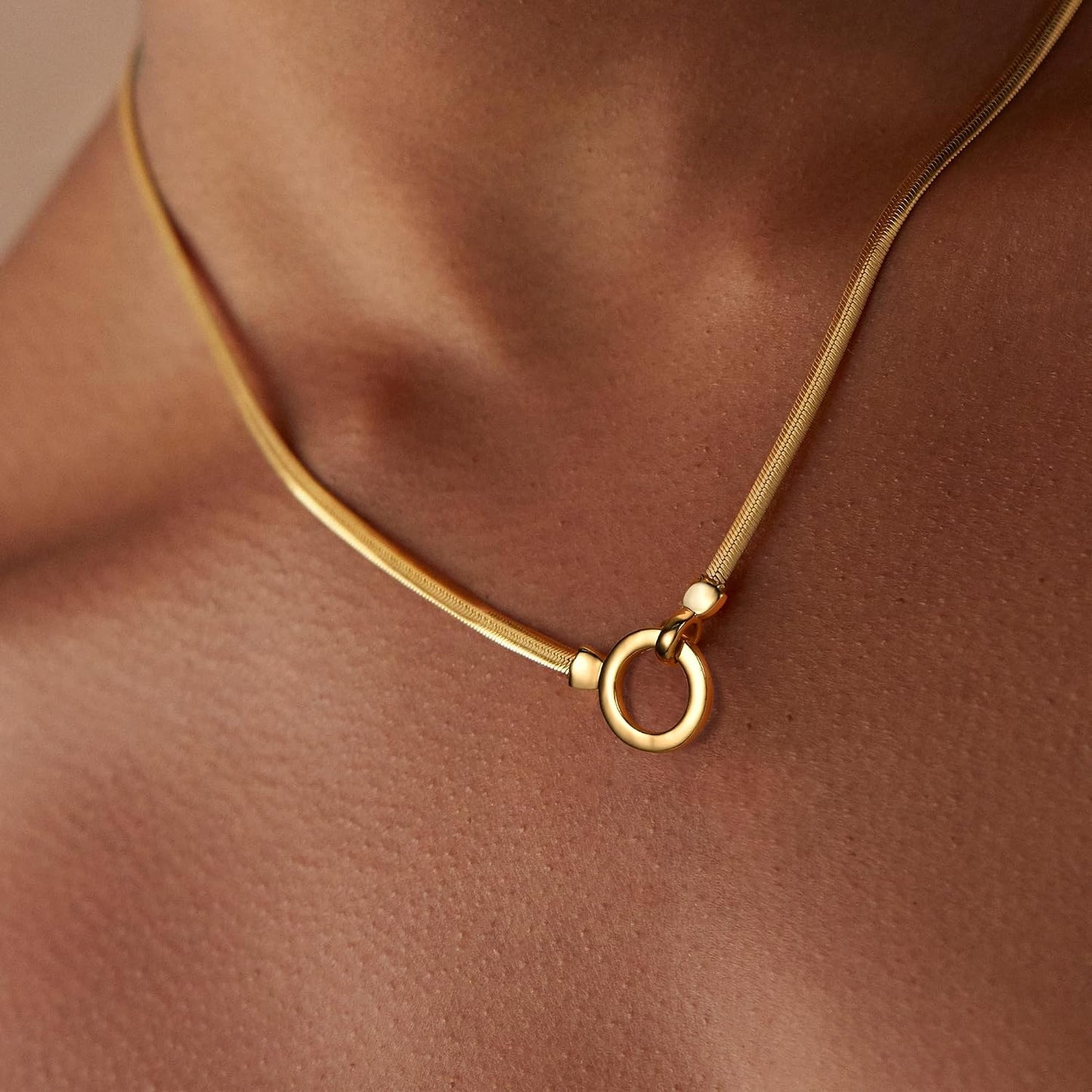 AllenCOCO - Collar de oro delicado para mujer, collares lindos y de...