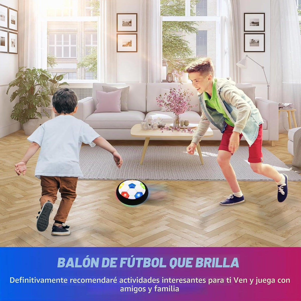 Pelota de Fútbol Hover para Niños, Pelota de Fútbol Iluminada para...