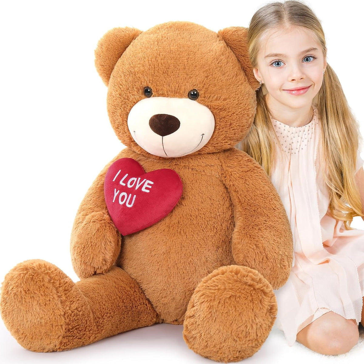 BENINY Osos de Peluche Gigantes de Corazón Rojo, Oso de Peluche Gra...