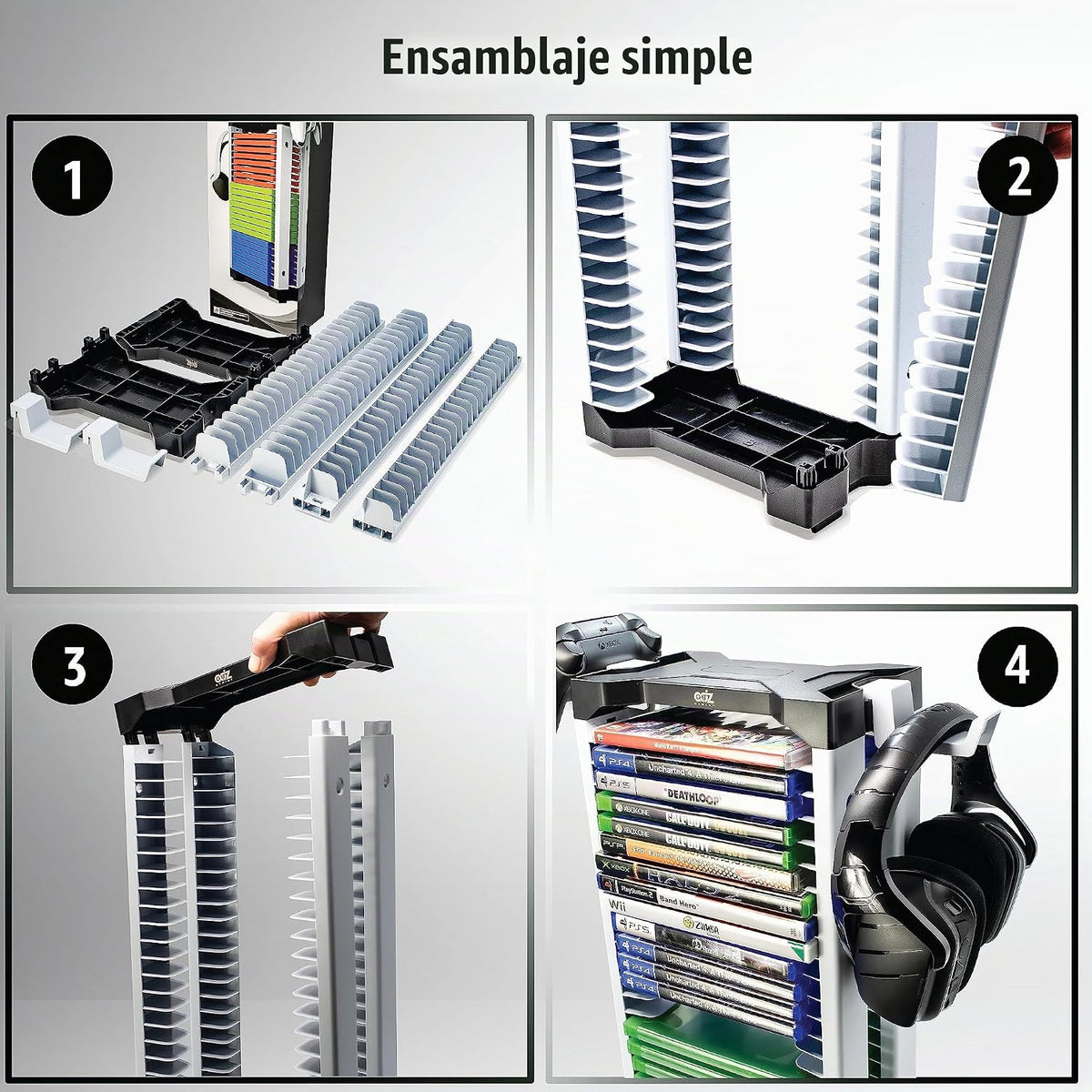 ADZ Soporte universal para juegos \u2013 46 Torre de almacenamiento...