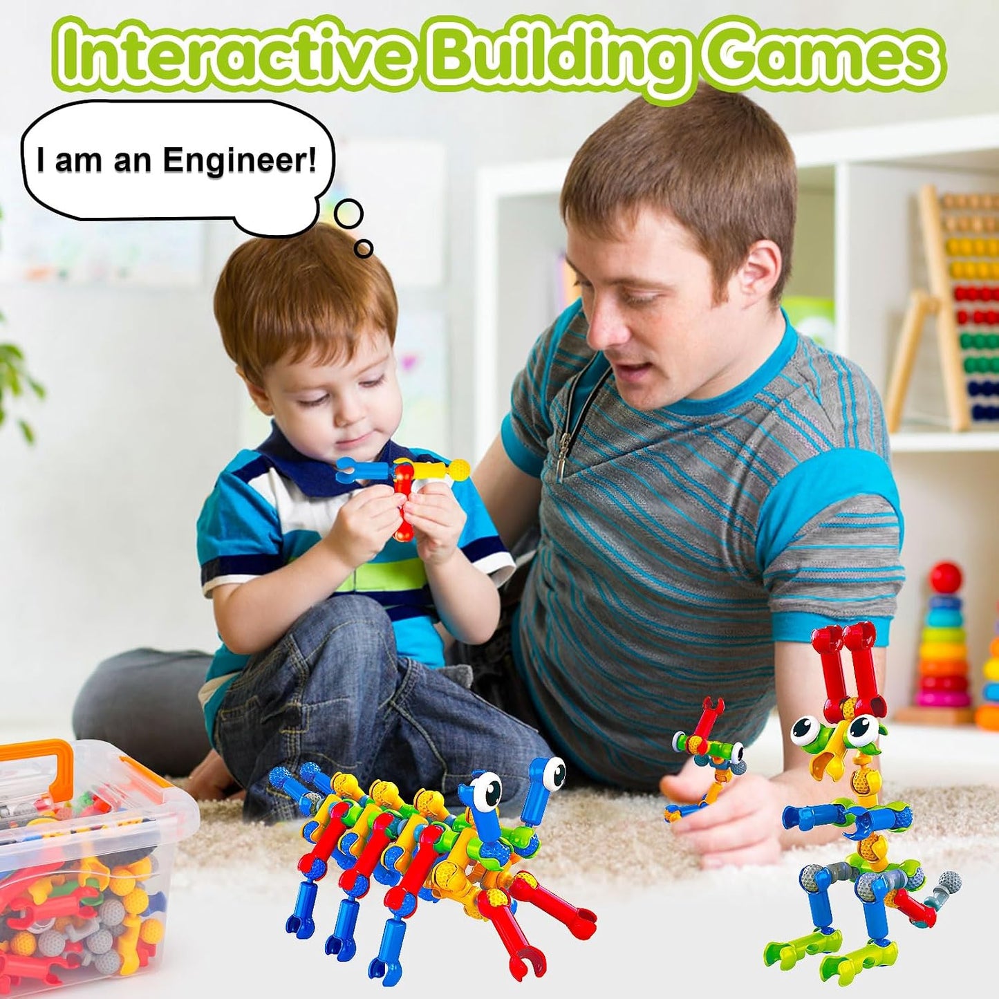 Juguetes de construcción STEM para niños de 3, 4, 5, 6, 7, 8+ años,...