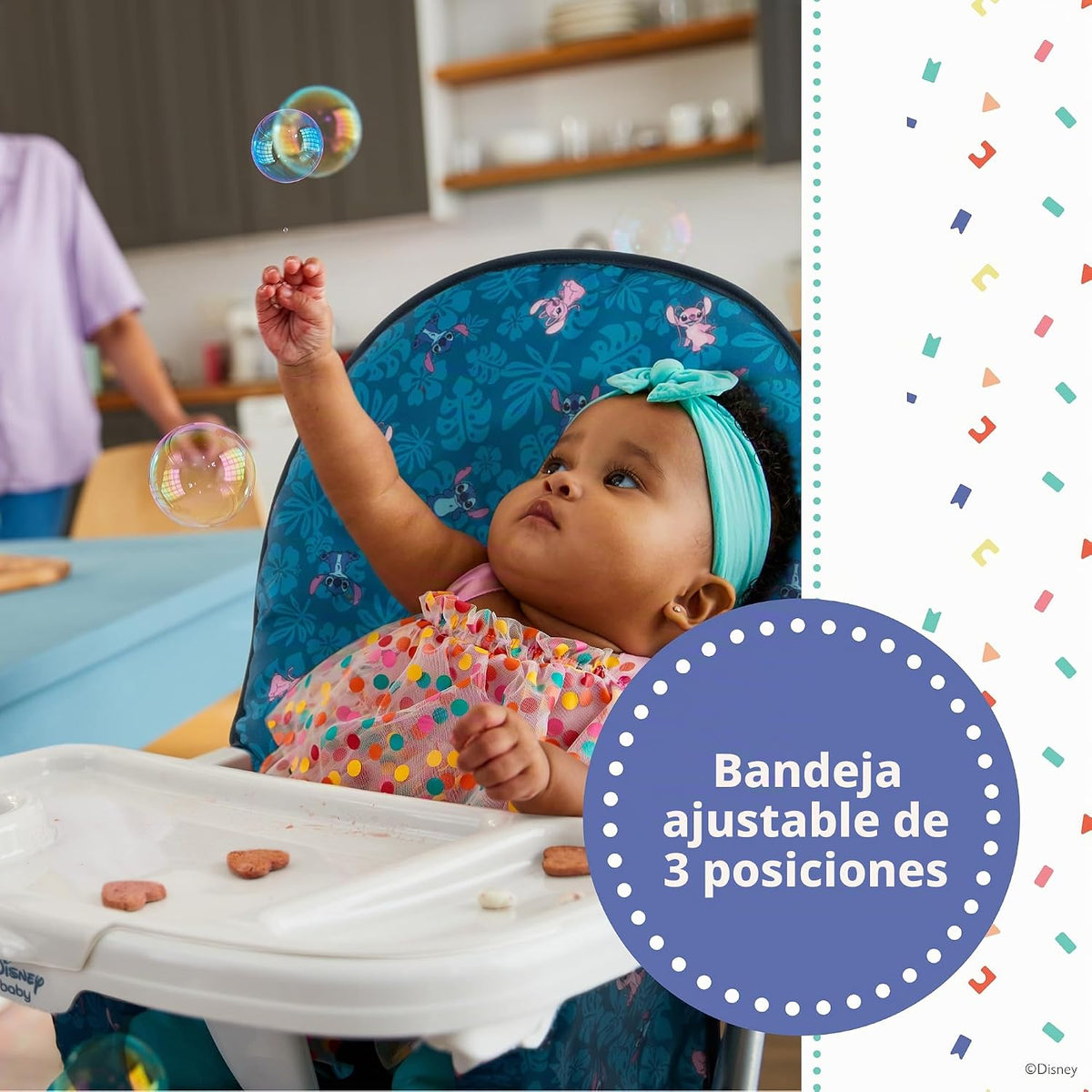 Disney Baby 3D Ultra - Silla alta de tamaño completo, puntada tropical