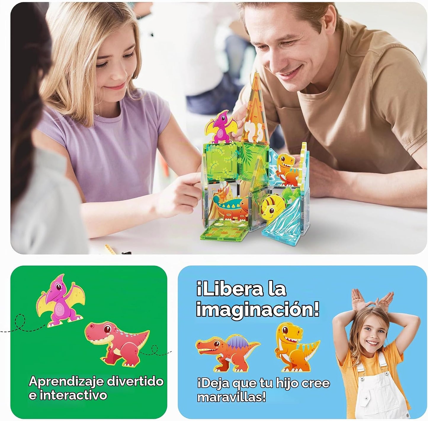 PicassoTiles - Juego de construcción de bloques magnéticos, temátic...