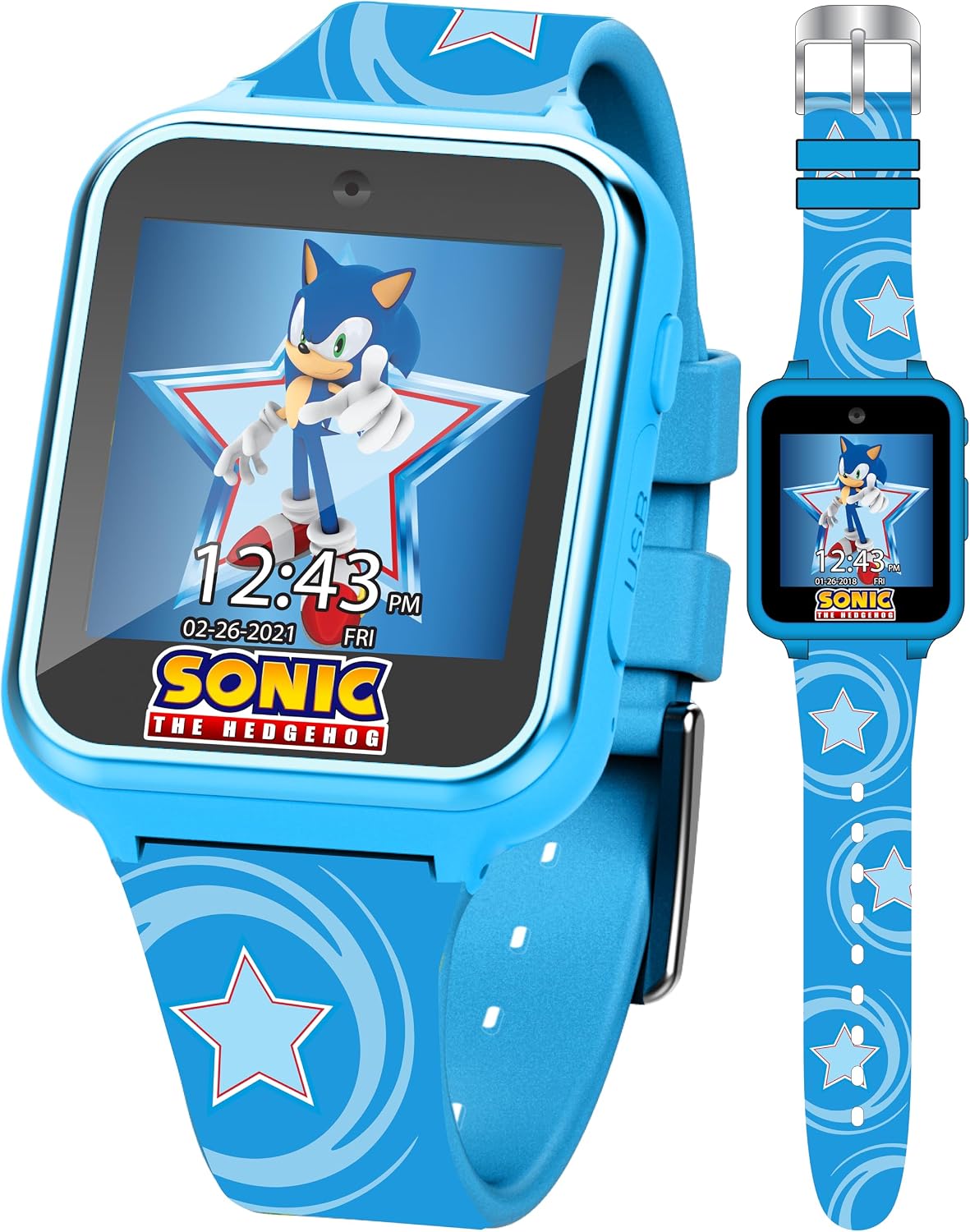 Accutime Niños SEGA Sonic El Erizo Azul Reloj Inteligente Educativo...