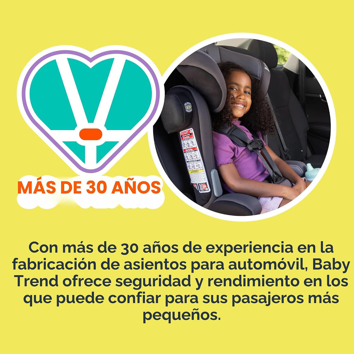 Baby Trend Hybrid SI - Asiento elevador combinado 3 en 1 con protec...