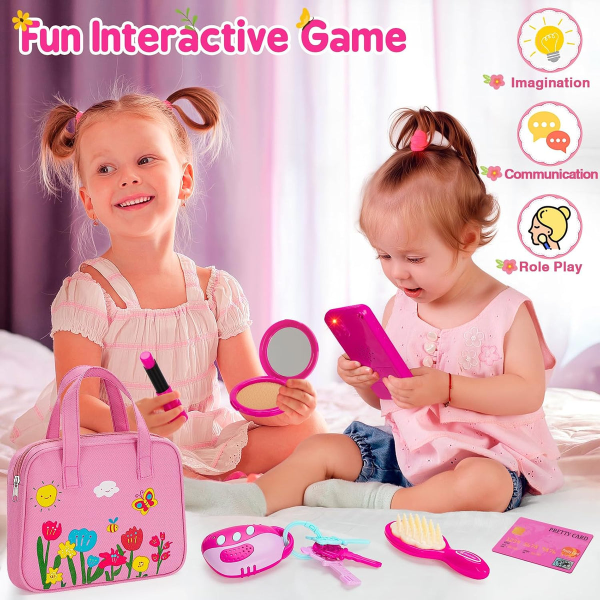 Officygnet Bolso de Juguete para Niñas, 1, 2, 3 Años de Edad, Bolso...