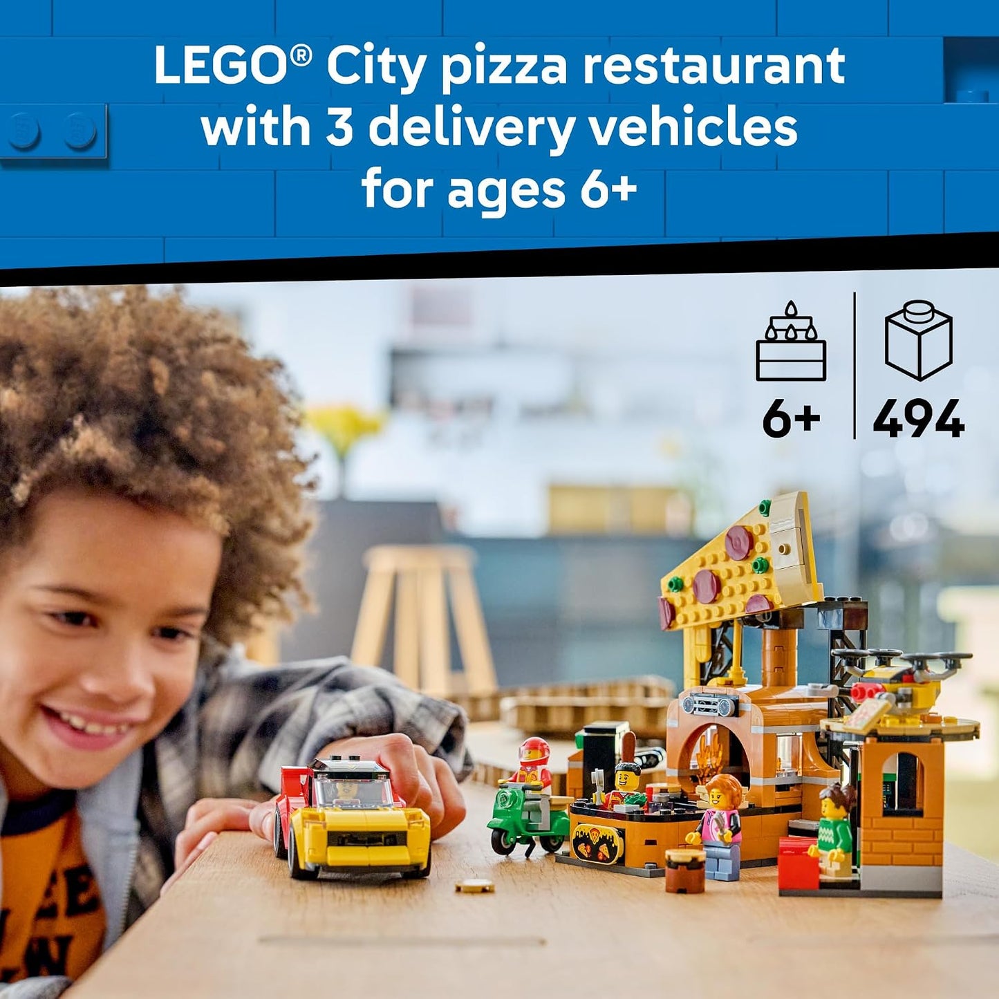 LEGO City Experiencia de entrega de pizza con vehículos 60496 | Jug...