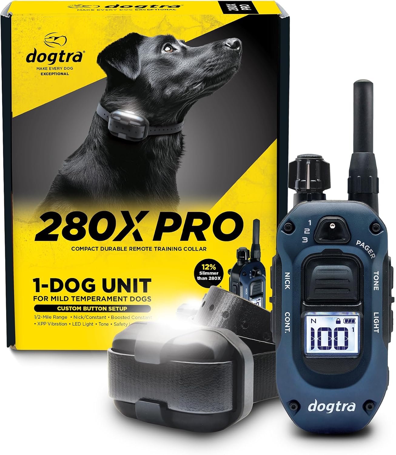 Dogtra 280X PRO E-Collar con mando a distancia [Nueva edición] 3 mo...