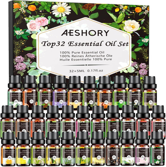 Juego de aceites esenciales \u2013 Kit de aceites esenciales de aro...