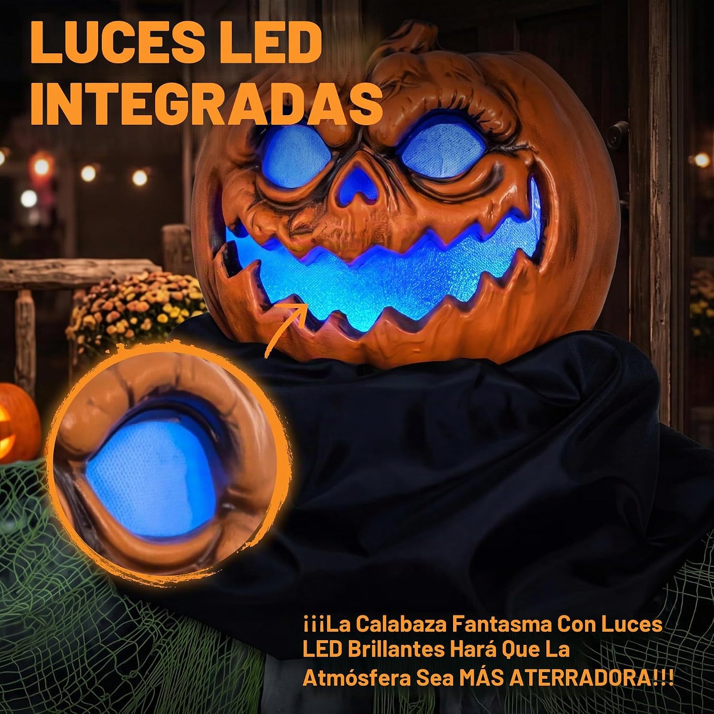 JOYIN Decoraciones de Halloween de 72 pulgadas para exteriores, dec...