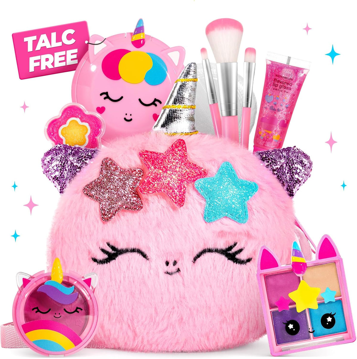ULOVEME Kit de Maquillaje Real para Niñas - Real, No Tóxico, Juguet...