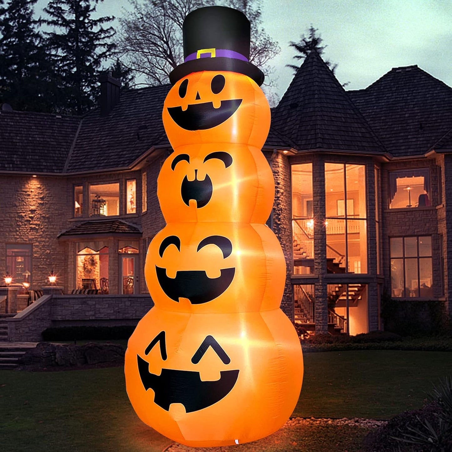 TURNMEON Calabazas inflables gigantes de Halloween de 12 pies con s...