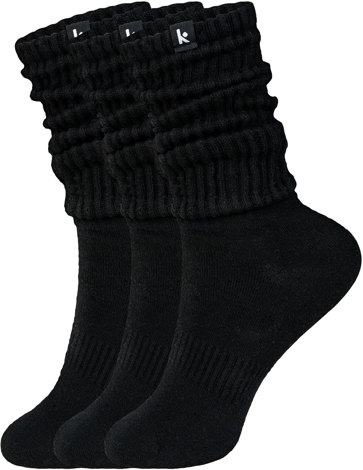 Kamo Fitness Calcetines de bota para mujer, largos y acogedores, 3...