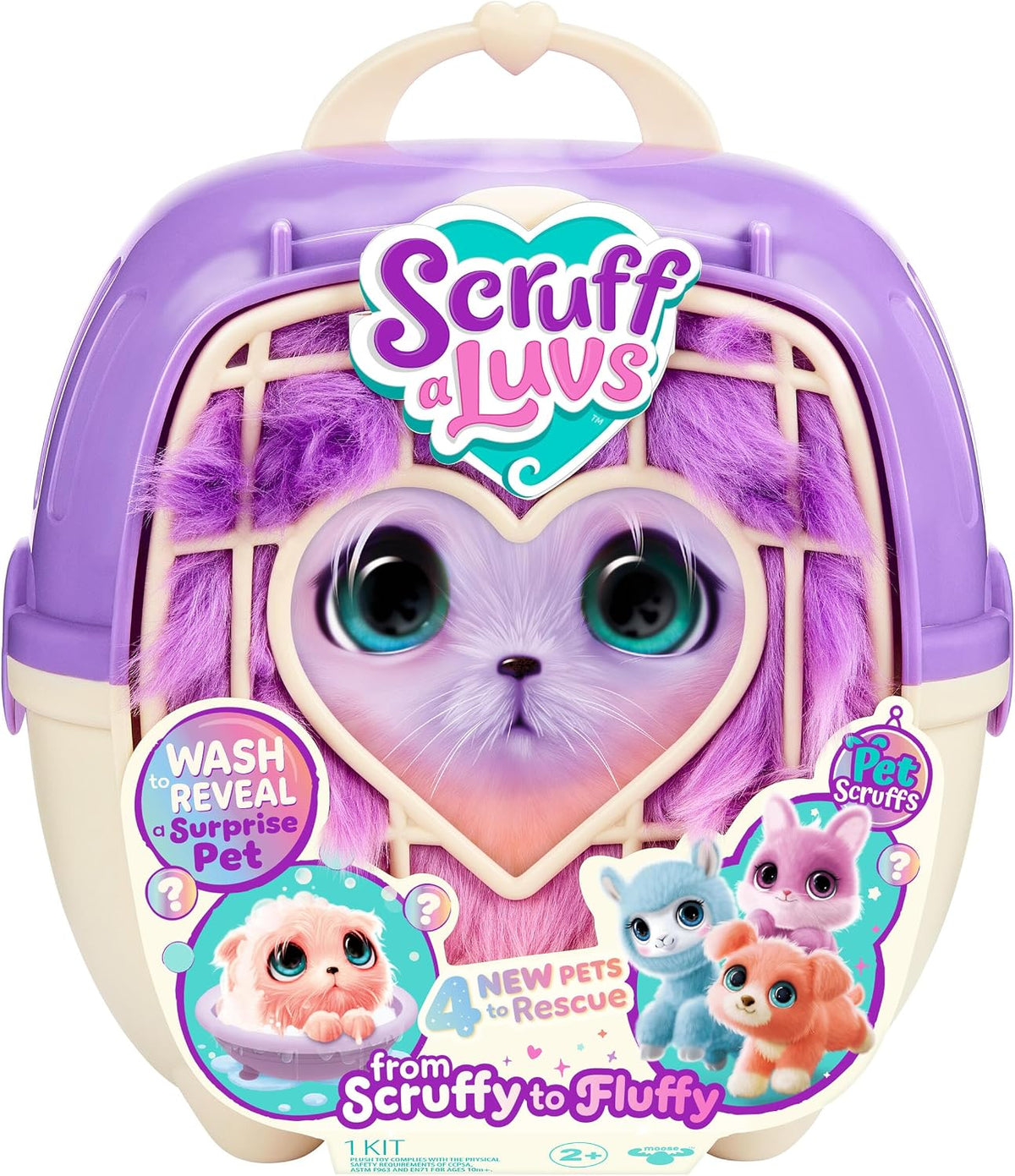 ScruffaLuvs Pet Scruffs - Gatito - Juguete de peluche misterioso, 7...