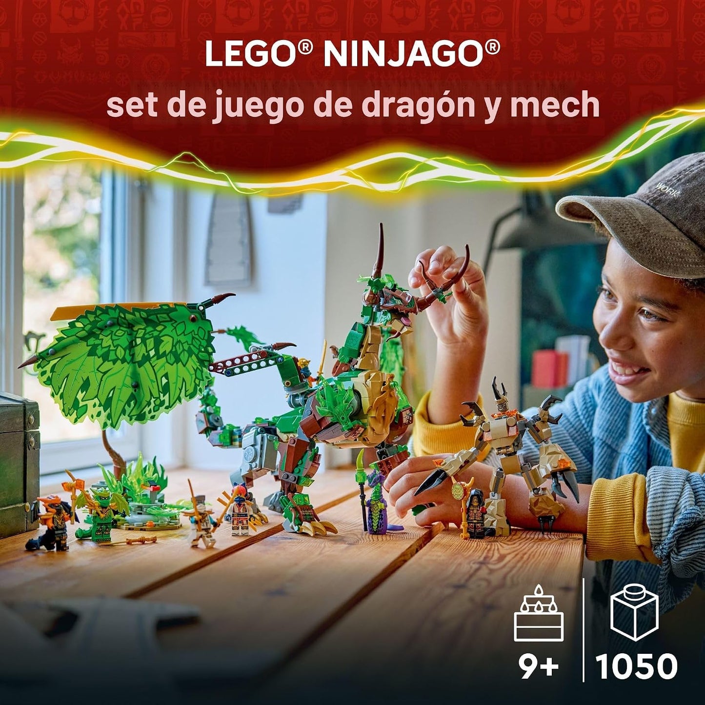 LEGO NINJAGO - Juguete de construcción de El dragón de la vida para...