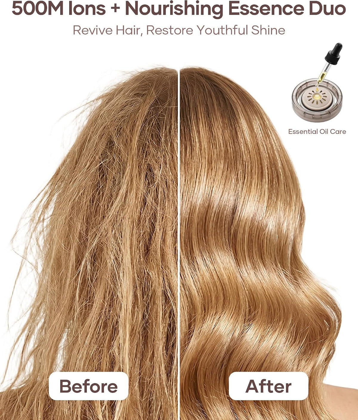 Secador de pelo, secador iónico de alta velocidad con aceite esenci...