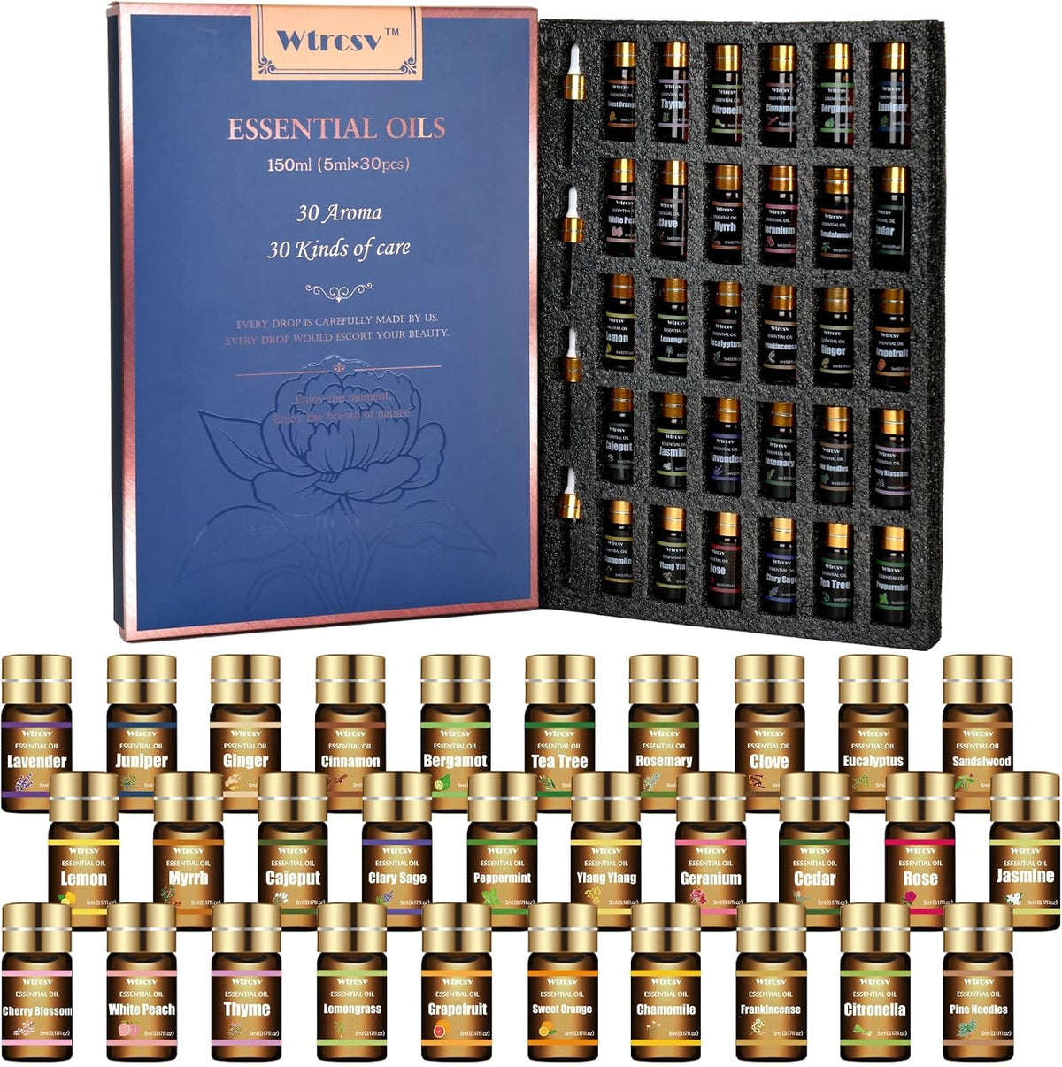 Set de Aceites Esenciales - Aceites Esenciales - Perfecto para Difu...