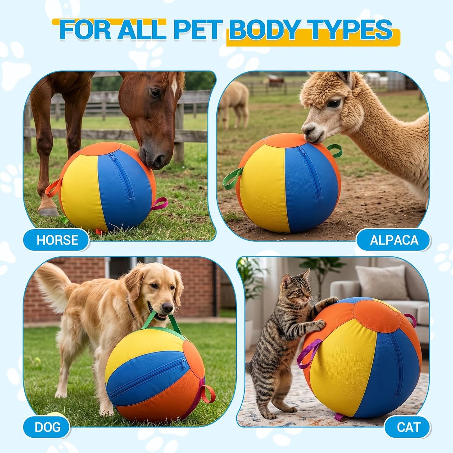 Pelota de pastoreo de 22" para perros, pelota inflable de entre...