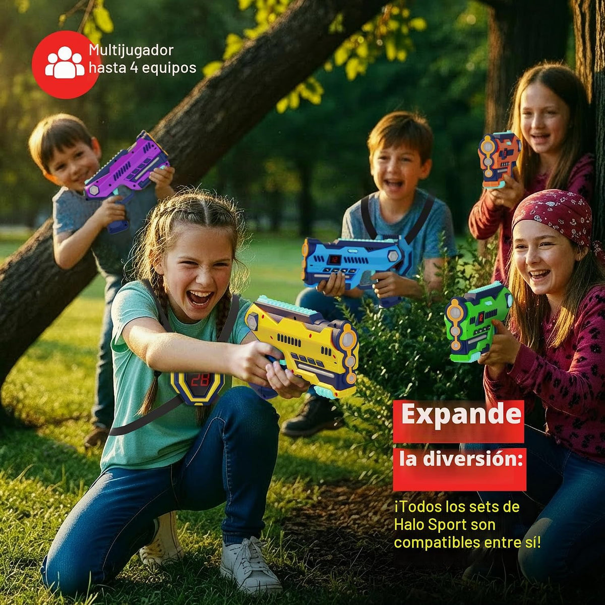Halo Sport Laser Tag Juego de 6 \u2013 Regalos para niños de 8 a 12...