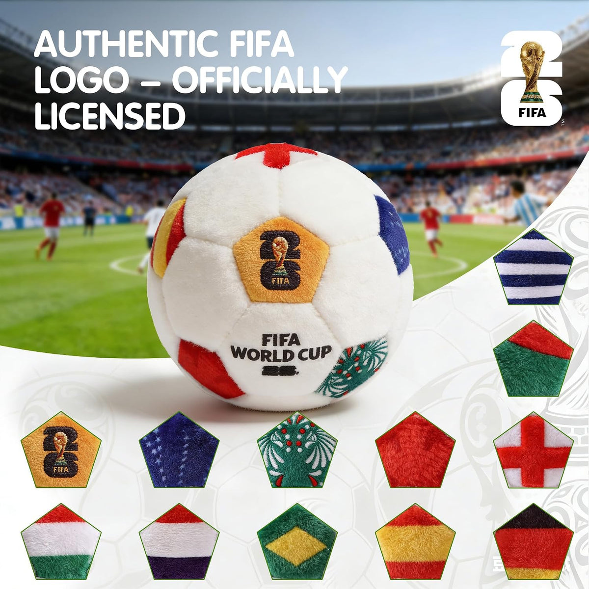 MESUCA - Pelota de fútbol de la Copa Mundial de la FIFA 2026, mini...