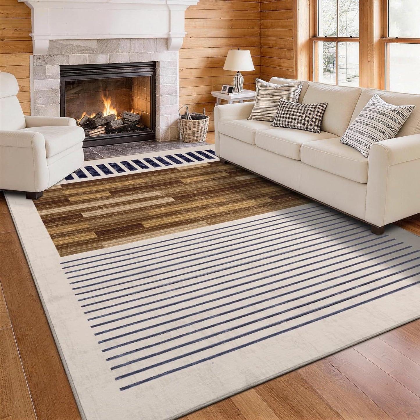 YIHOUSE Alfombras lavables de 6 x 9 pies para sala de estar, alfomb...