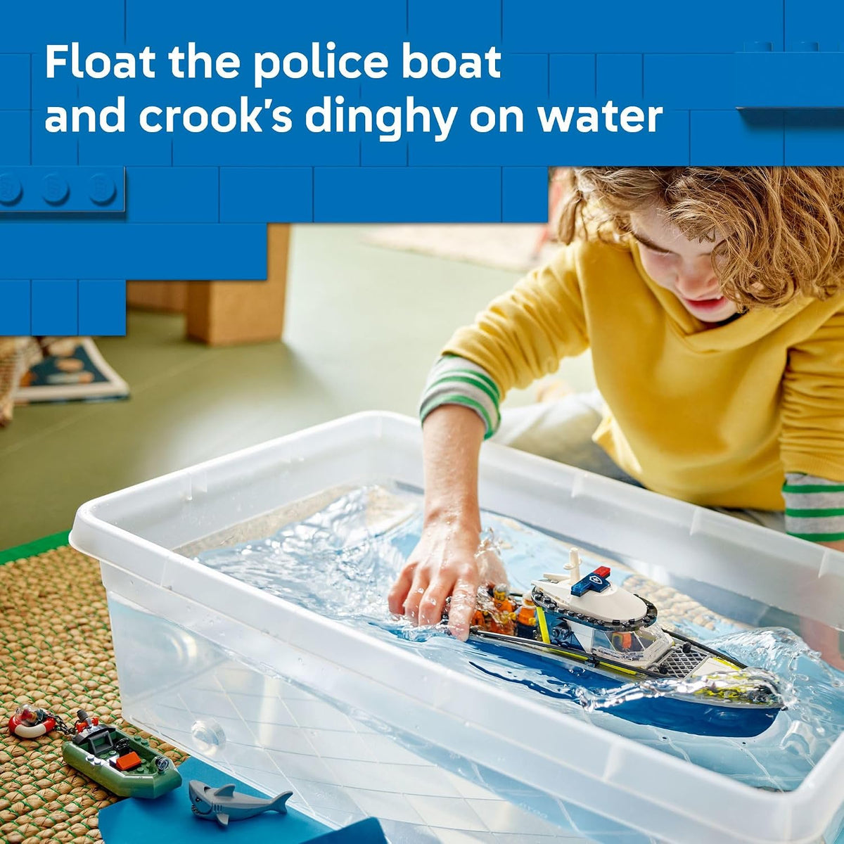 LEGO City Persecución de Barcos Policiales - Juguete de construcció...