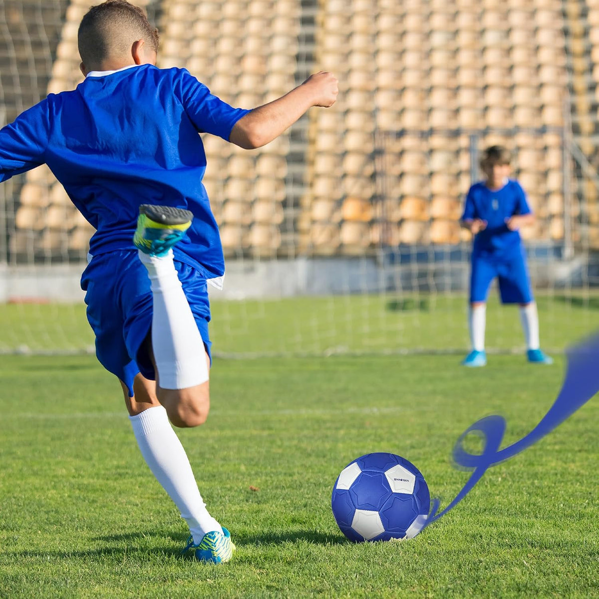BYAOSUN Curve - Balón de fútbol tamaño 4, pelotas suaves para exter...