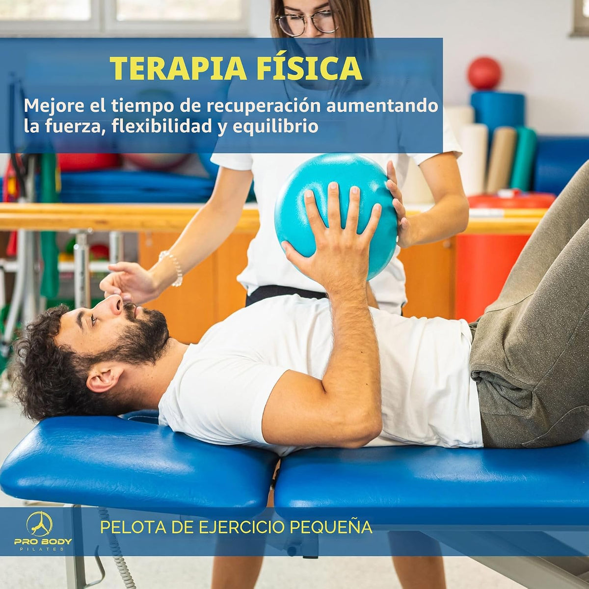 ProBody Pilates Mini Pelota de Ejercicio - Bola de 9 Pulgadas para...
