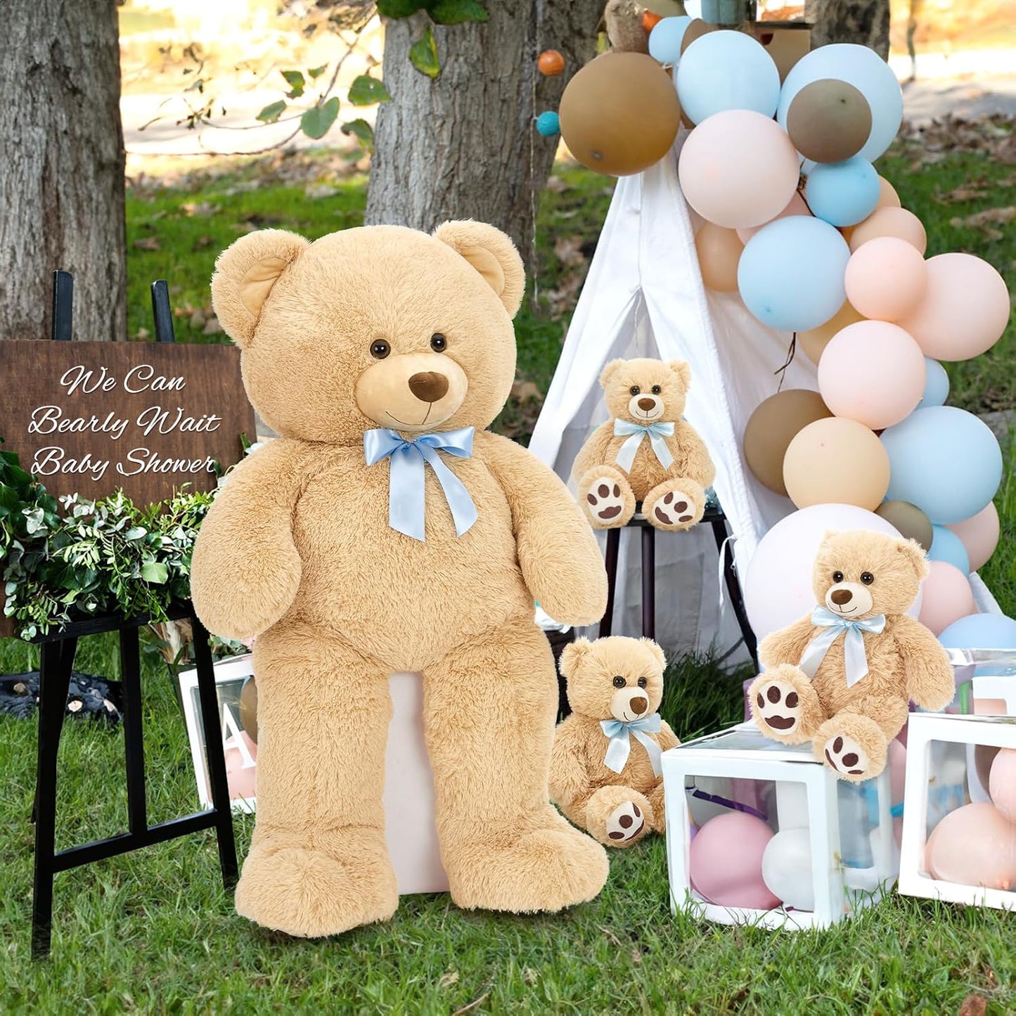 MorisMos Oso de Peluche Gigante Animal de Peluche con Osos Bebé, 35...