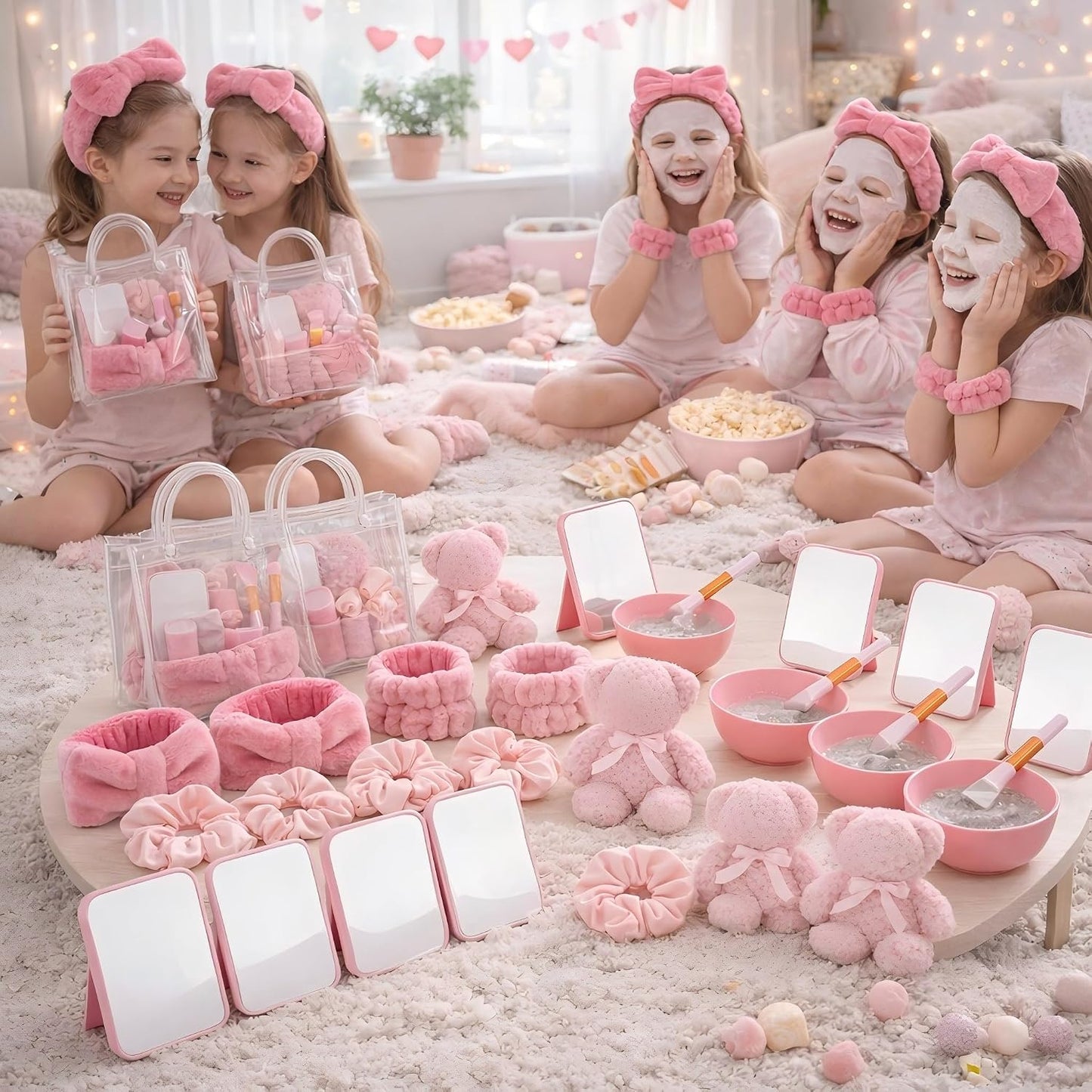 Juego de 12 suministros de fiesta de spa para mujeres, kit de fiest...