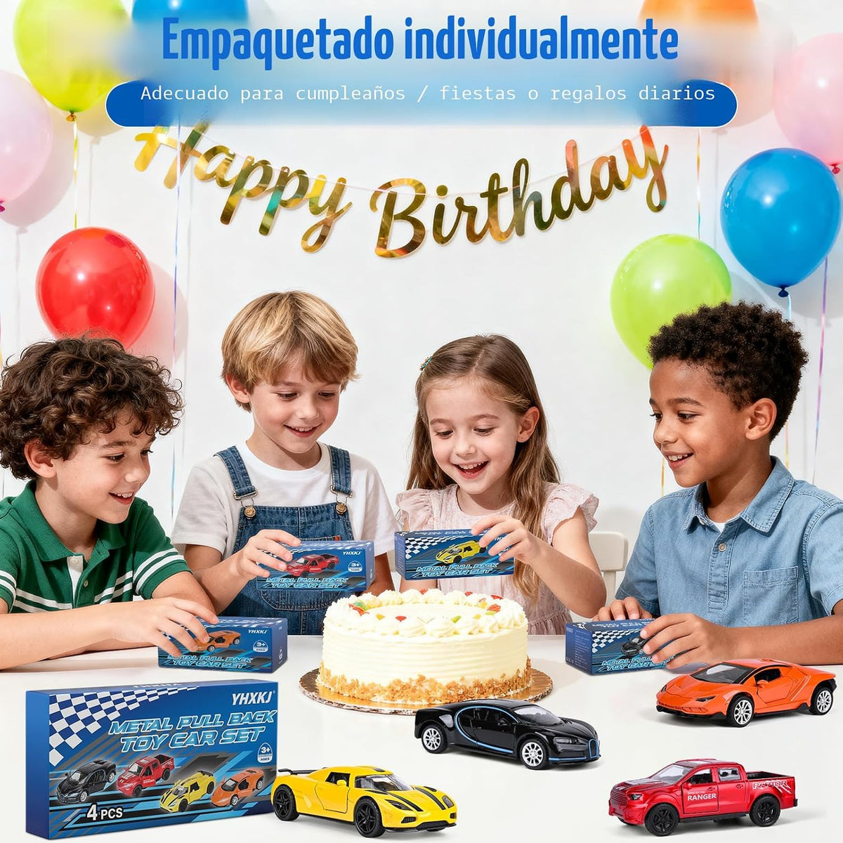 Juguete de metal fundido a presión, autos de juguete 1:36 con puert...