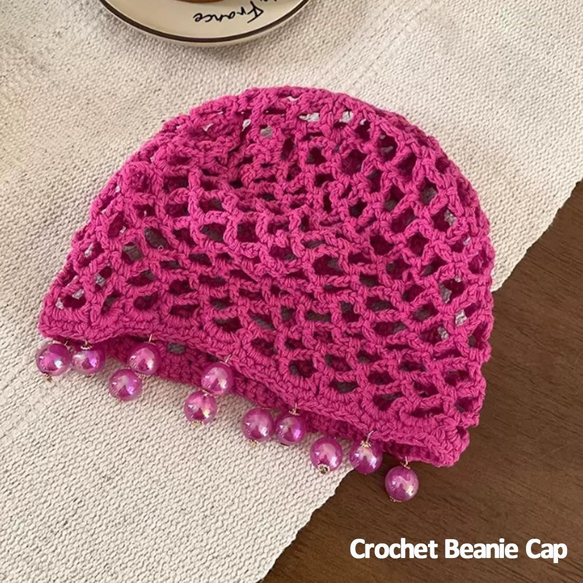 iRIIRIO 1 gorra de ganchillo para mujer, diseño de calavera con cue...