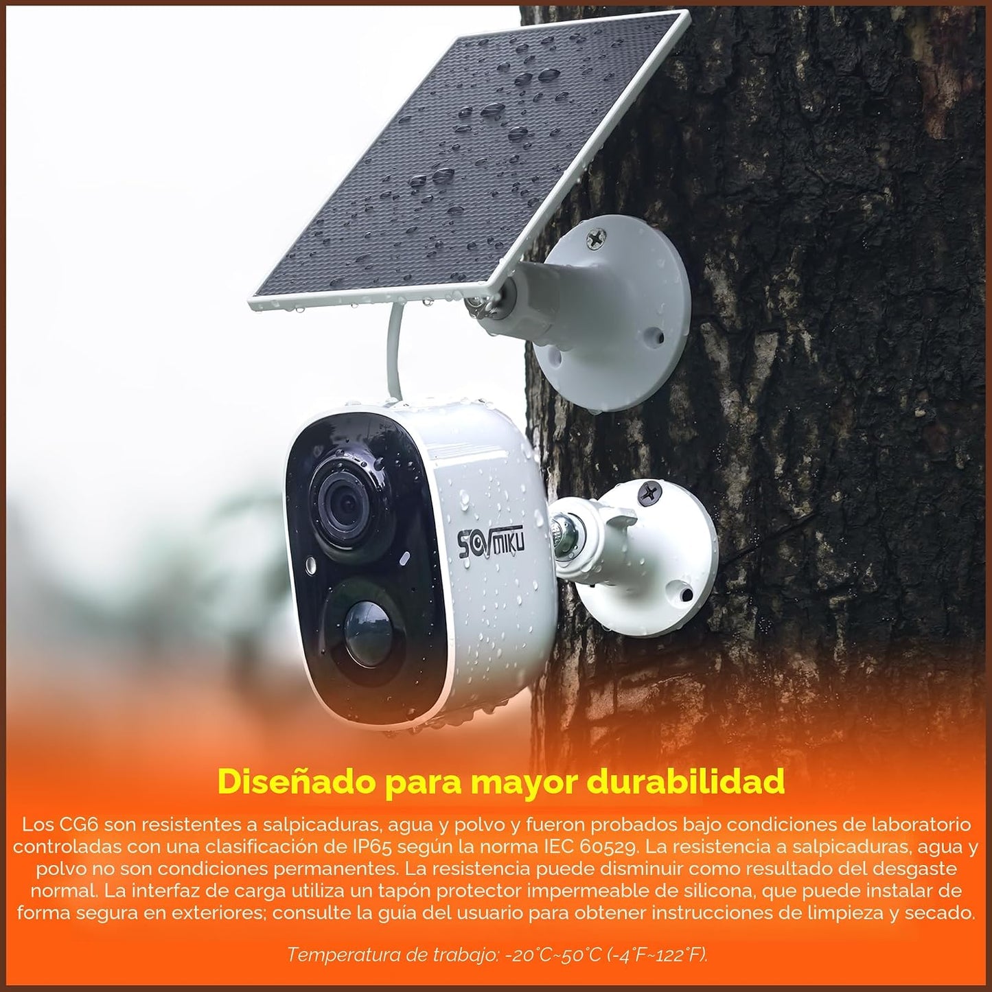 Vicohome 2CG6 Best 2K - Cámara de seguridad solar inalámbrica para...