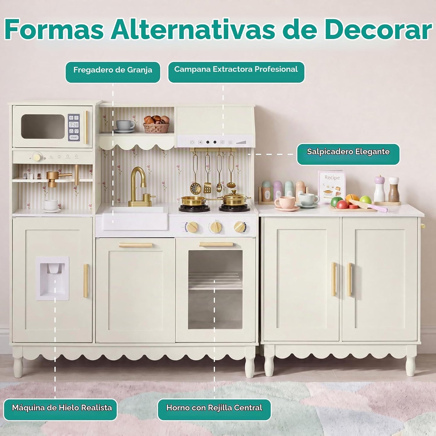 Best Choice Products Juego de cocina para niños y niños pequeños, j...
