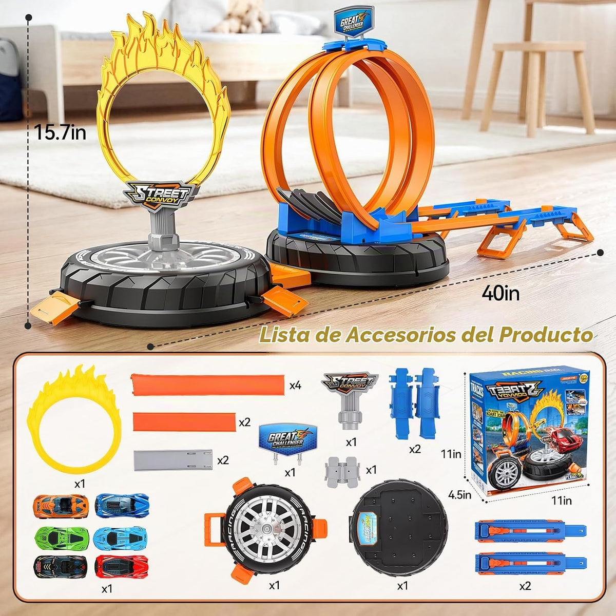 Juego de pista de autos de carreras 2026, juego de carreras para ni...