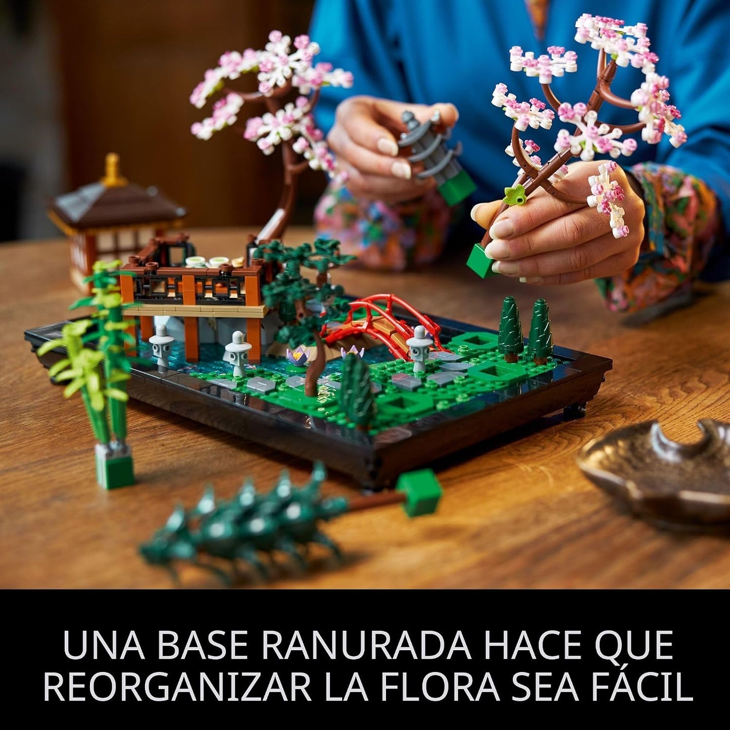LEGO Icons Tranquil Garden Building Set \u2013 Kit detallado de jar...