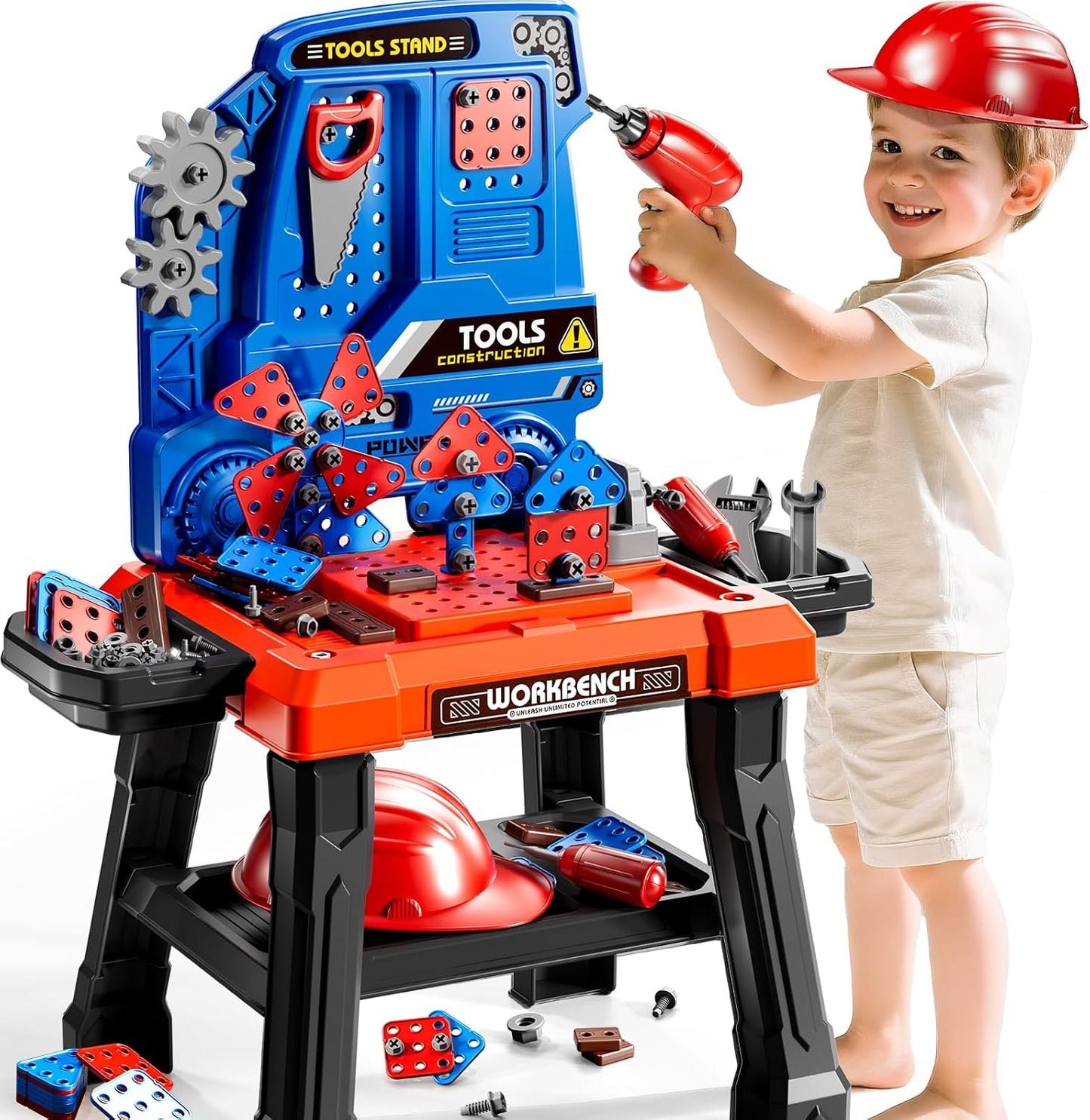 KIZONLY Juego de Juguetes de Herramientas para Niños con Sonido de...