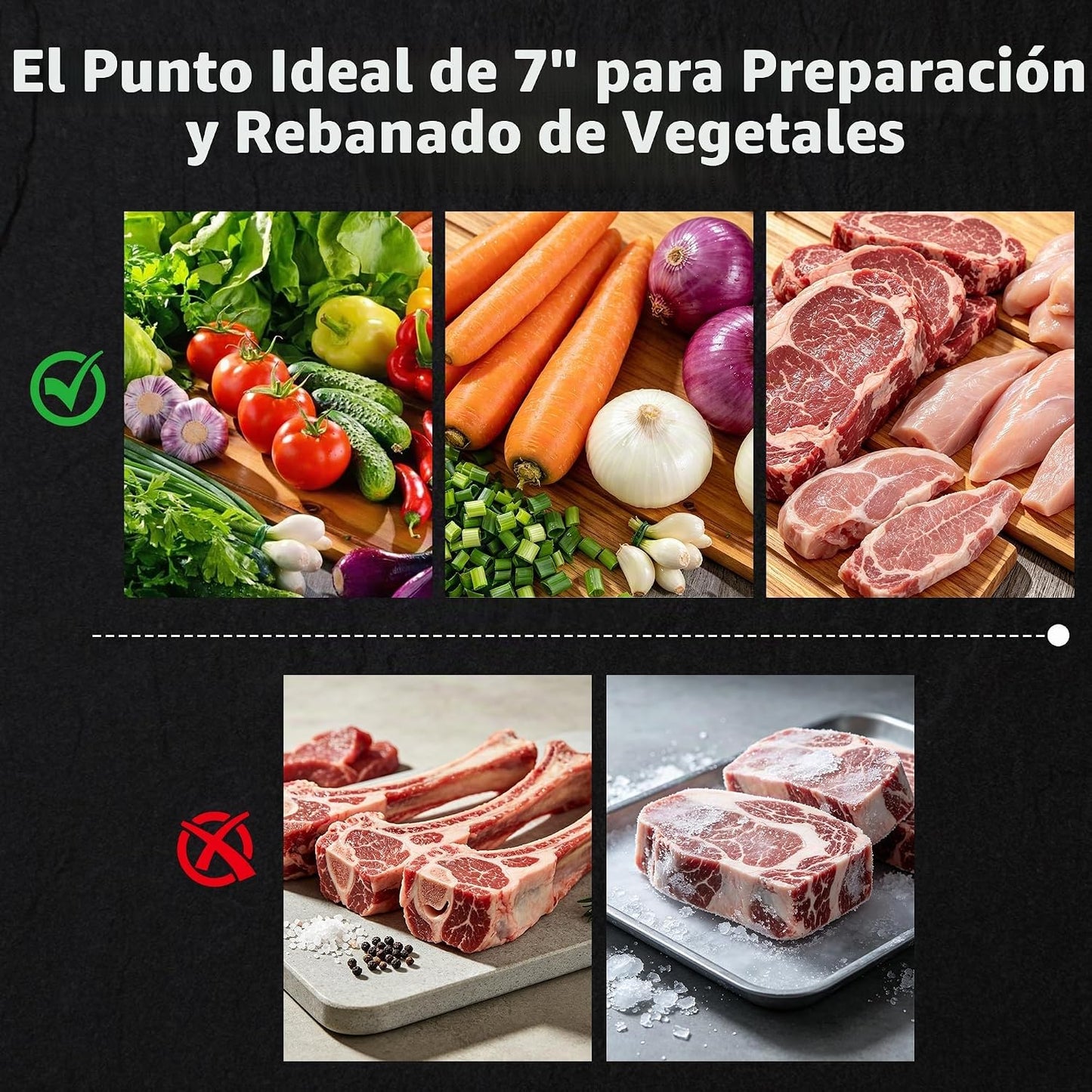 PAUDIN - Cuchillo Nakiri de 7 pulgadas, cuchillo de cocina de acero...