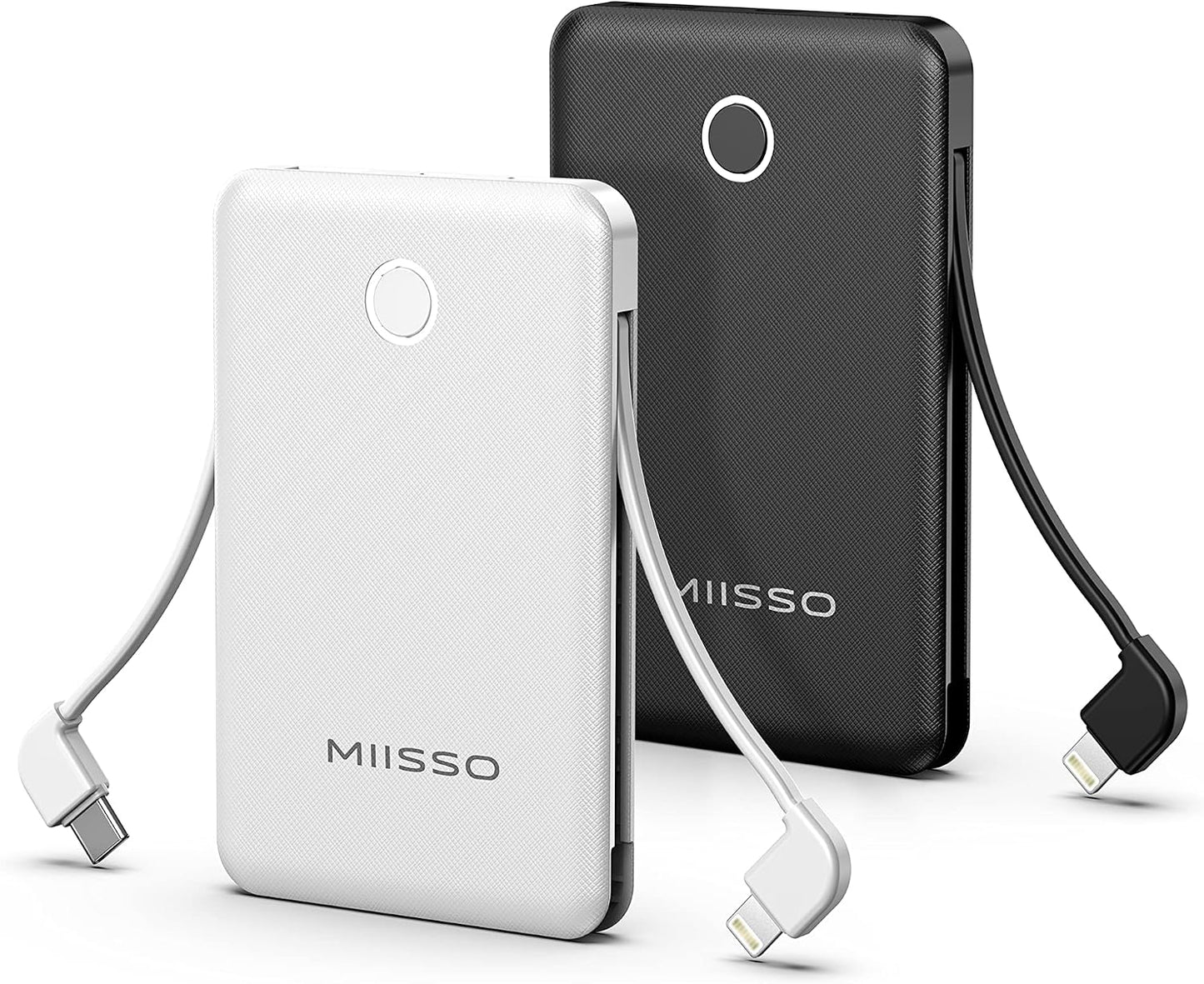miisso - Cargador de batería portátil de 6000 mAh, ultradelgado con...