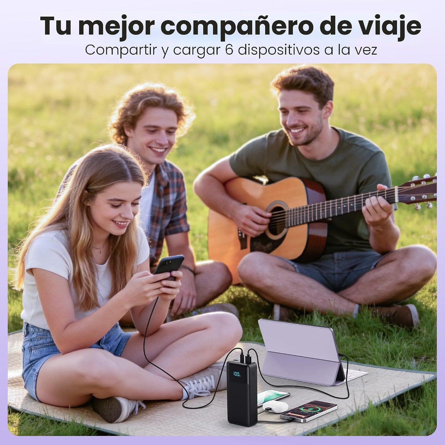Cargador portátil de 70800 mAh, batería de carga rápida USB C de 25...
