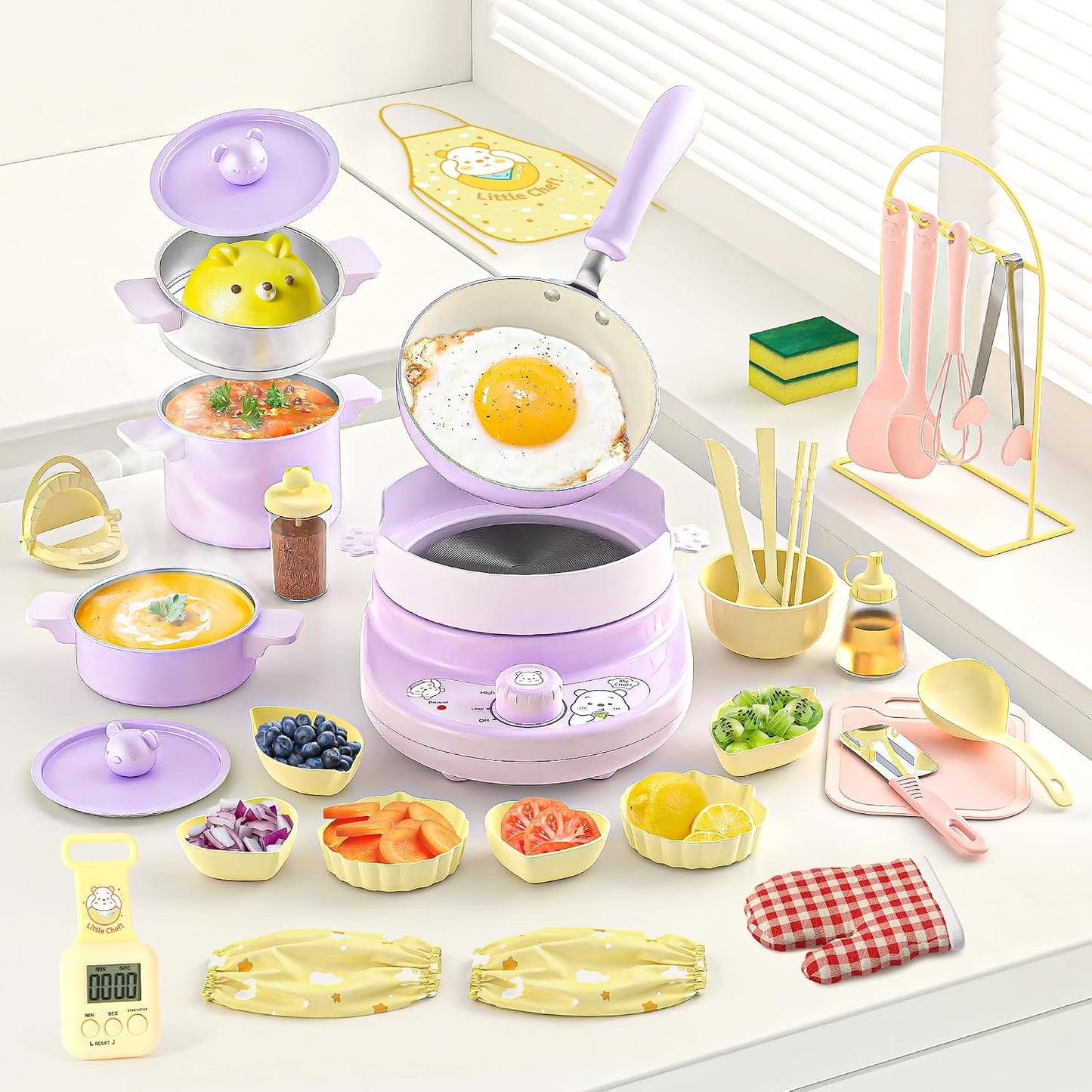 Gotoofun Mini juego de chef de cocina | Juego de cocina de comida r...