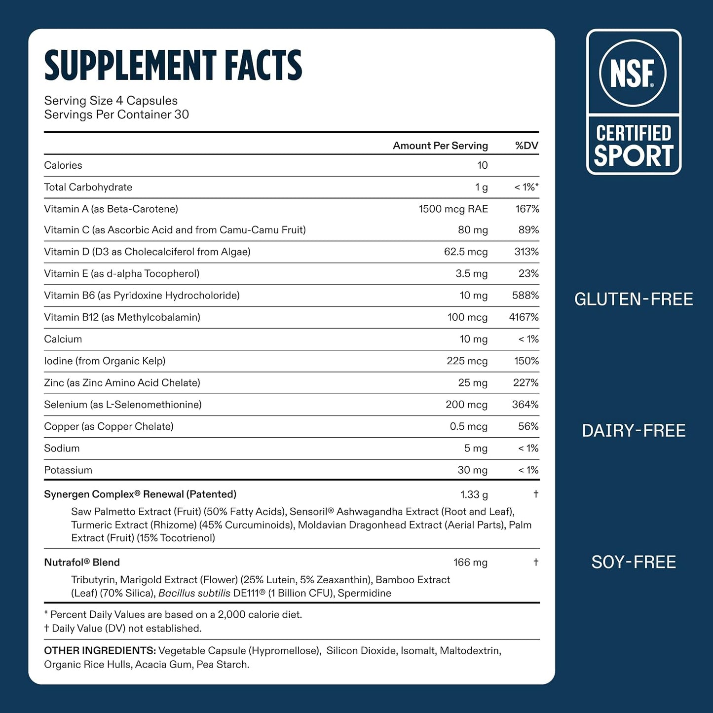 Nutrafol Men 50+ Suplementos para el crecimiento del cabello, edad...
