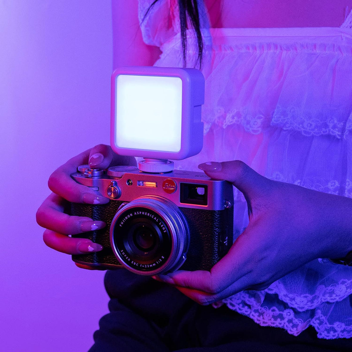 ULANZI VL49 luces de vídeo RGB blancas, luz de cámara LED 360° a to...
