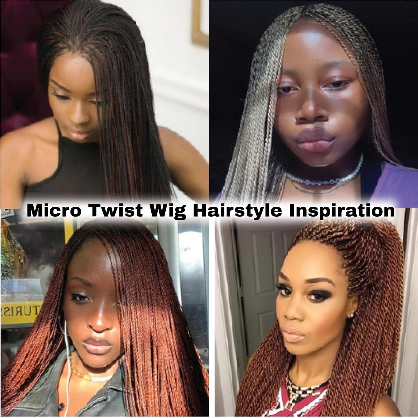 WOW BRAIDS - Pelucas trenzadas a mano, micro millón, sintéticas, Mi...