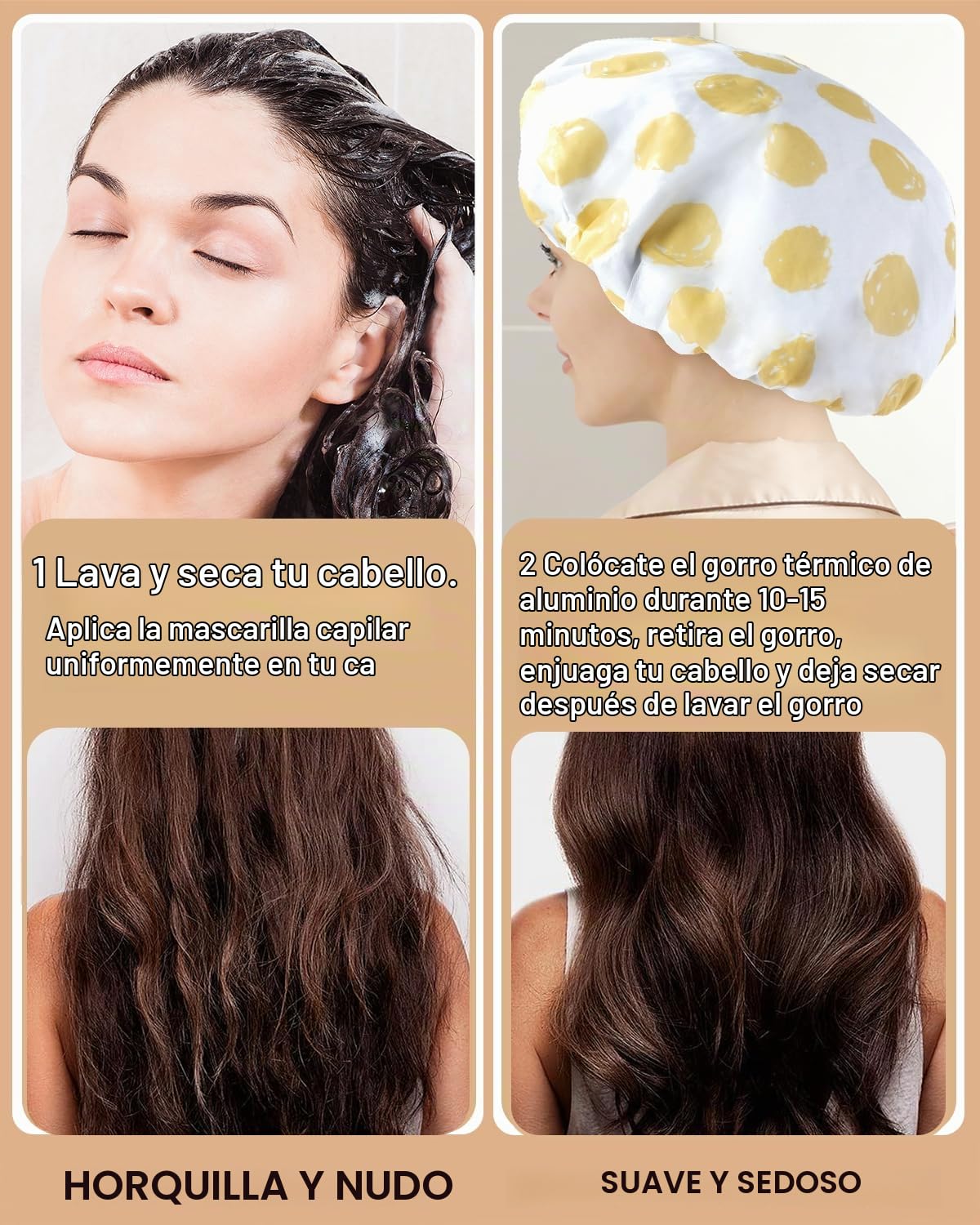 YIZIJIZI 2 Piezas Gorro Térmico para Acondicionamiento Profundo, Go...