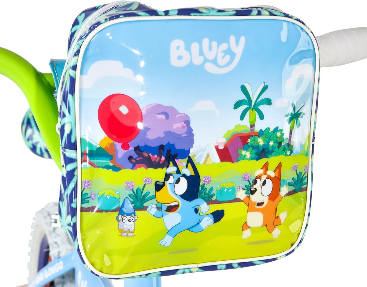 Bicicleta infantil de 12 pulgadas Bluey de Dynacraft para niños y n...