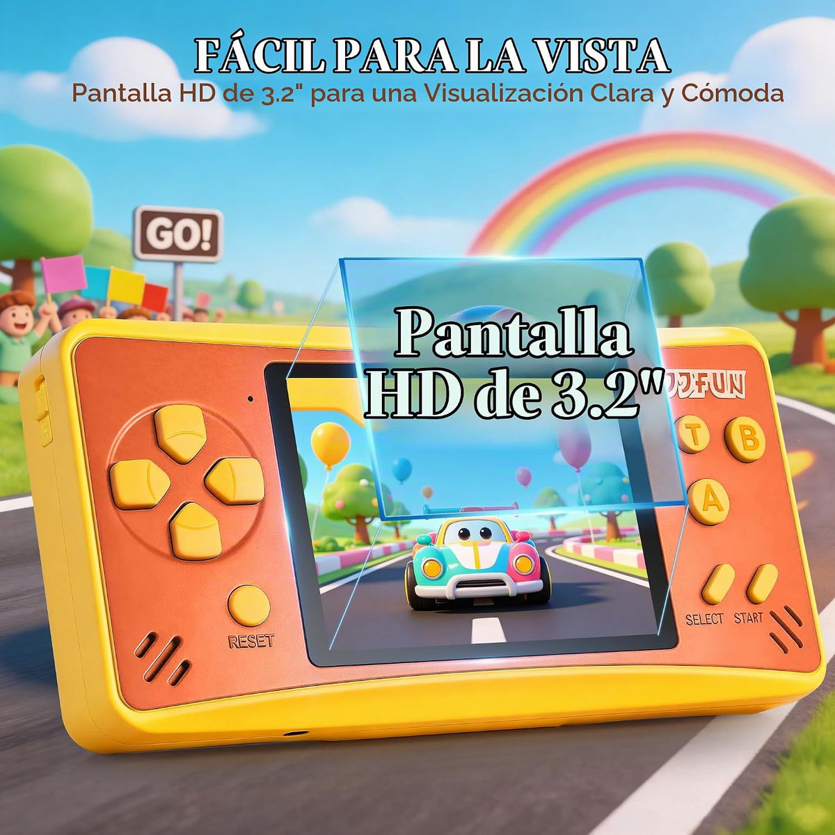 168 Reproductor de videojuegos incorporado Plug &amp; Play de mano...