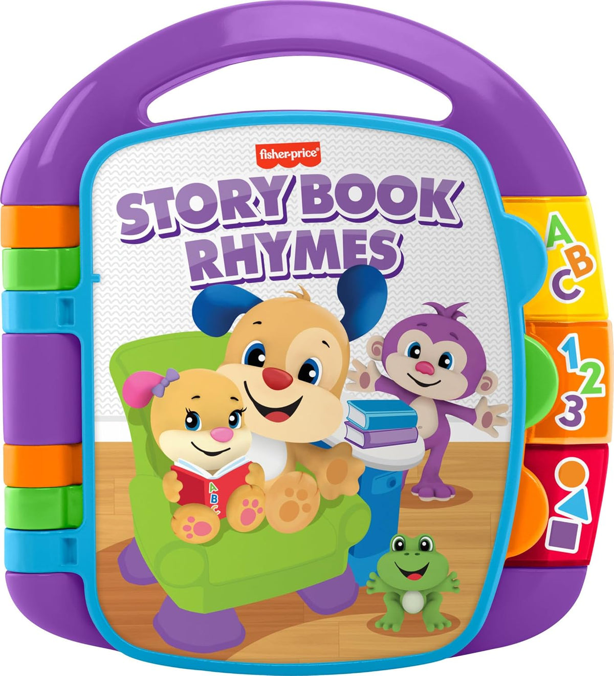Fisher-Price Ríe y aprende libro de historias con rimas | Libro mus...